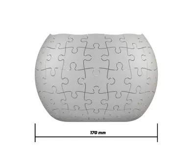 Puzzle flowerpot  3D print model