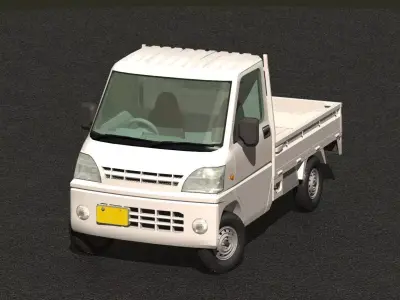 japanese low fuel consumption truck 2 3D model