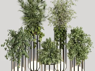 Bols Outdoor Solar Power Garden Lamp 3D model