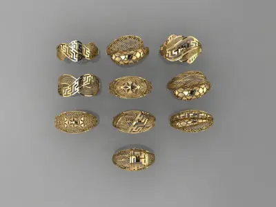  Fusion rings 3D print model