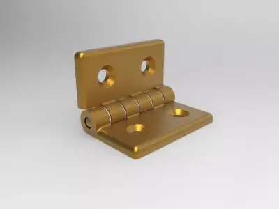 Hinge door 3d printed 3D print model