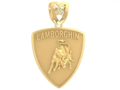 luxury buffalou pendant  2932 3D print model