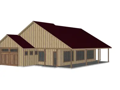 Barndominium House 98 -Archimple LLC 3D model