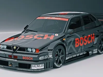 alfa romeo 155 ti v6 Low-poly 3D model