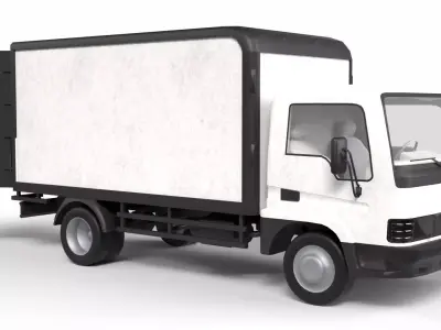 Truck Vehicle Gameready Low-poly 3D model