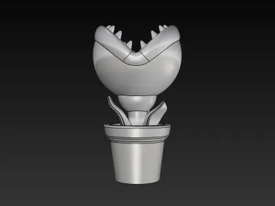 Super Mario Eating Flower 3D Print Ready Model 3D print model