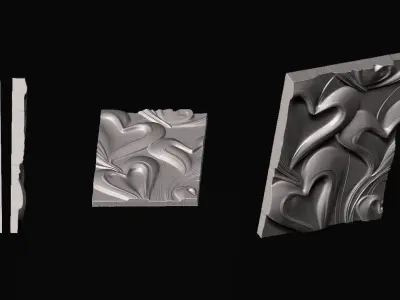 Heart Sculpture 3D print model