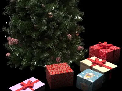 Christmas tree 3D model 13