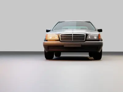 Mercedes W140 S Class low Poly Low-poly 3D model