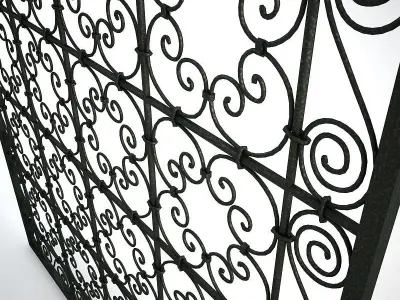 Ornamental Arab Grate 3D model
