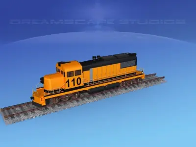 Diesel Locomotive V11 3D model