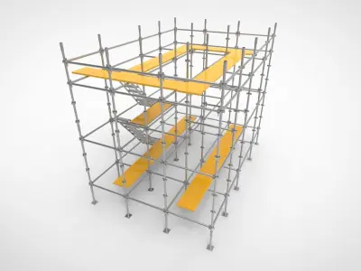 Scaffolding X 3D model