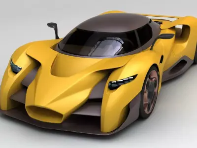 Supercar Sanca-3 3D model