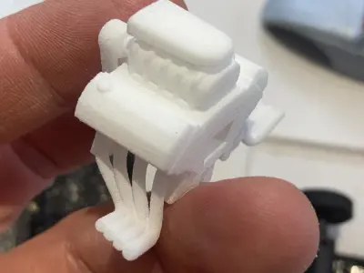 V8 with blower 3D print model