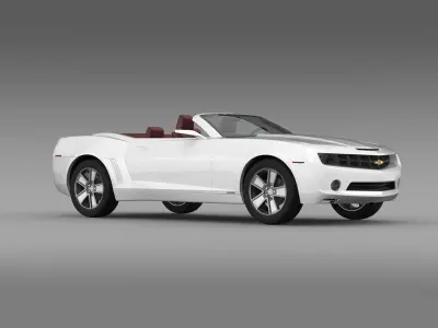 Chevrolet Camaro Convertible Concept 2008 3D model