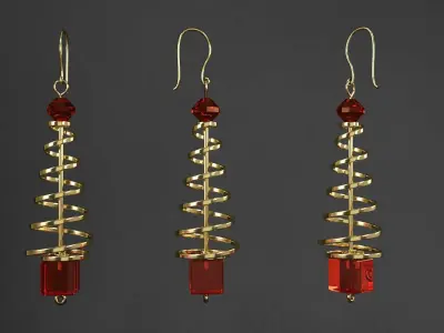 earrings 3D model