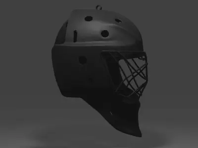 Ice Hockey Goalie Mask Keychain - helmet 3D print model