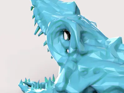 Fossil Series - Hornless 3D print model