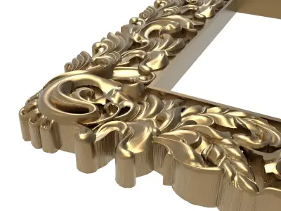 Carved Picture Frame 3D model 33