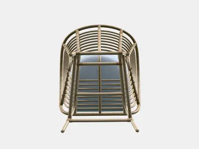 BUSKBO Armchair Low-poly 3D model