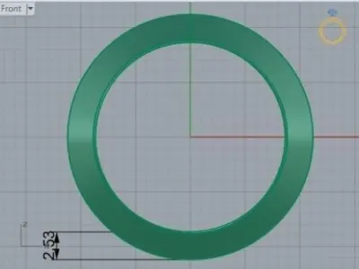 Eternity halo   ring   415 3D print model