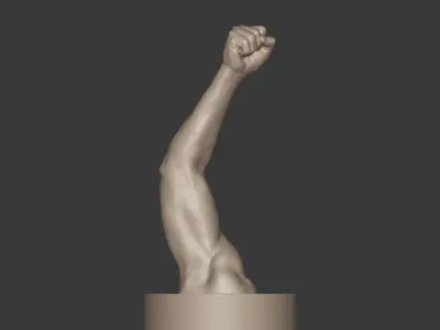 Hand - Fist - Arm Figurine -- Ready for 3D Printing 3D print model