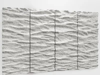 Simonallen sculptor SEASCAPE 4 panels 3D model