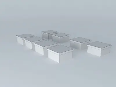 garnish boxes boxes decorative object Free 3D model