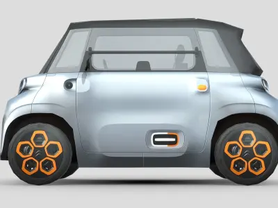 Citroen Ami Low-poly 3D model