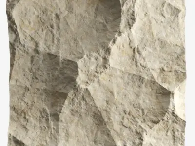 456-RockPanel piece of stone 3D model