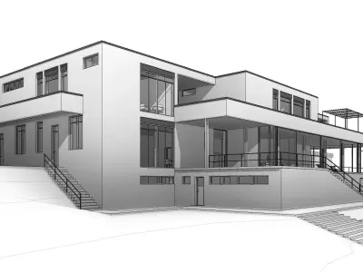 VILLA TUGENDHAT BY MIES VAN DER ROHE 3D model