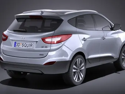 Hyundai ix35 2015 VRAY 3D model