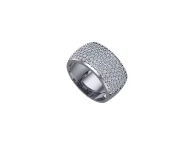 Diamond Ring 3D print model 75