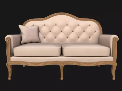 Classic-Style Sofa 3D model