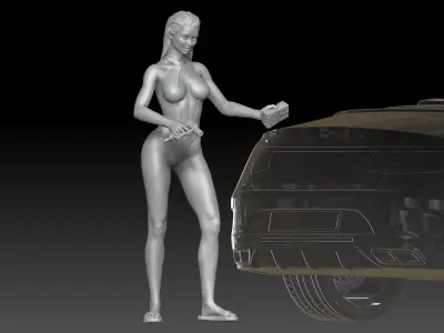 car wash girl 2025 1 3D print model