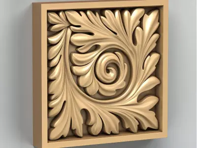 Square rosette 018 3D model