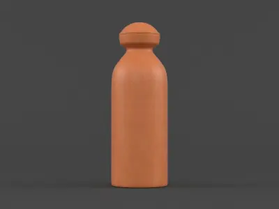 Decorative Clay Bottles 3D model