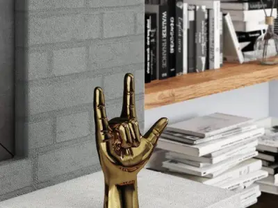 Brass I Love You  Figurine 3D model