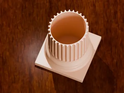 Ancient Roman Column Planter 3D print model