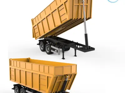 Dumper Trailer V1 3D print model