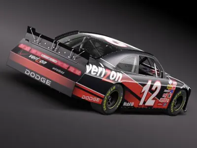 NASCAR 2010 Dodge Challenger 3D model