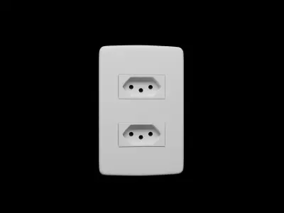Double Brazilian Outlet 3d model 3D model