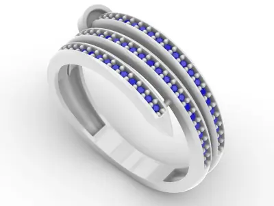 Jewelry Diamond Ring Model RG13 Free 3D print model