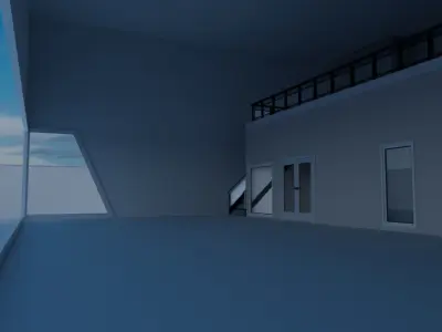 Car Show Room 3D model