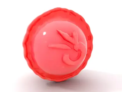 Pink Fantasy Sphere model pack Low-poly 3D model