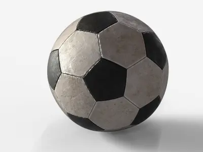 Soccer ball - game ready Low-poly 3D model