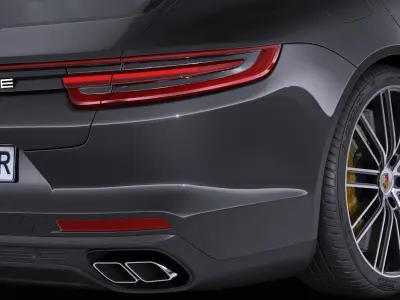 Porsche Panamera Turbo 2017 3D model