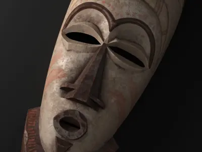 African Mask 3D model