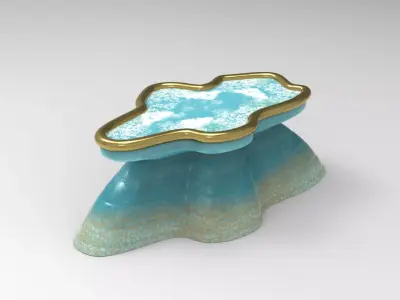 Nolan Center Table Low-poly 3D model