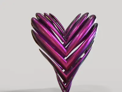 Spring Heart Free 3D model
